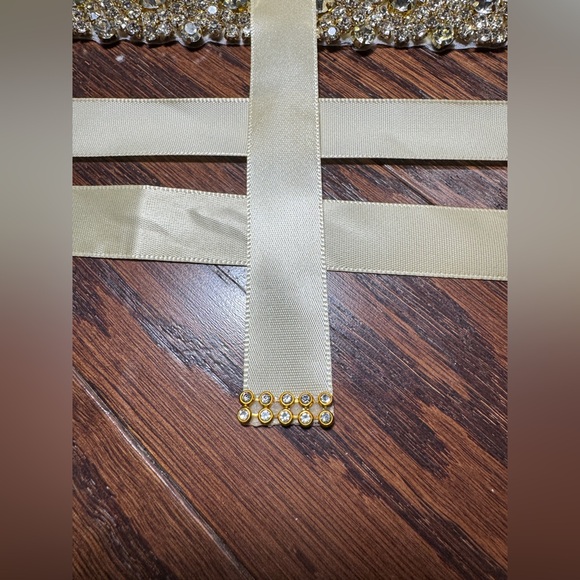 Wedding Belt Bridal Gold Rhinestones Evening Party Dress Accessories Sashes - Picture 6 of 17